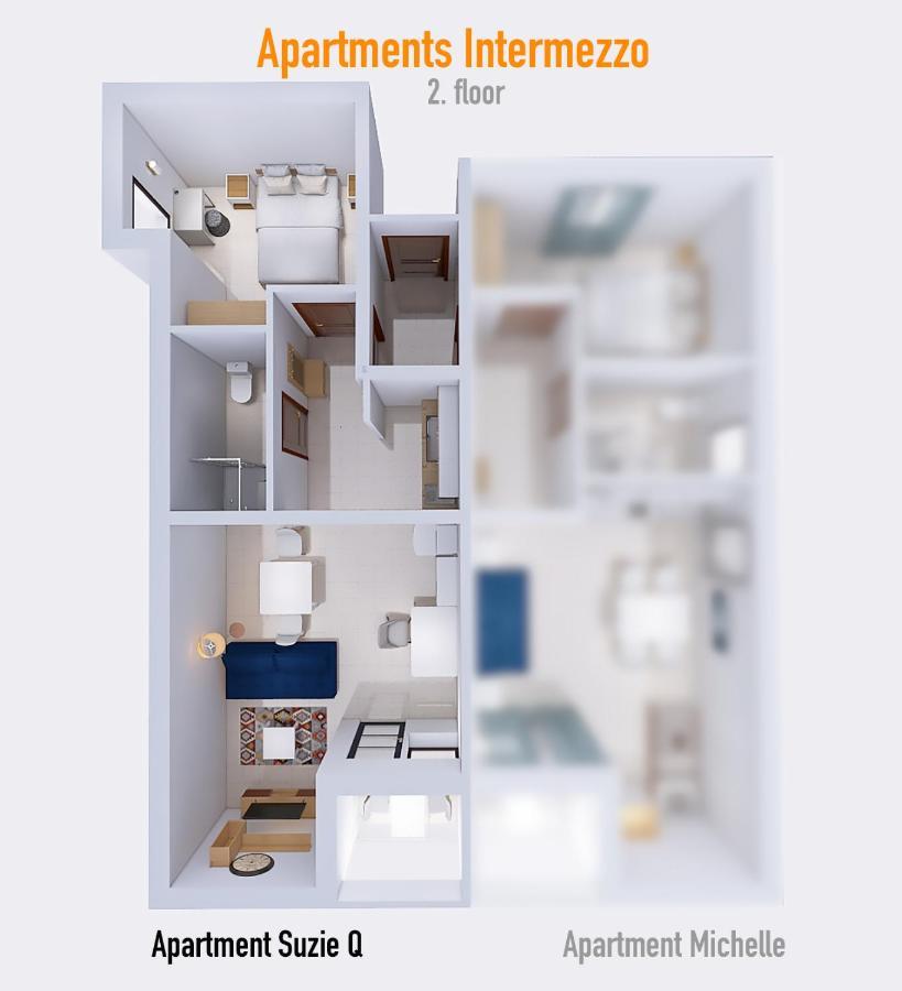Apartment Suzie Q - Intermezzo With Sea View ラバック エクステリア 写真